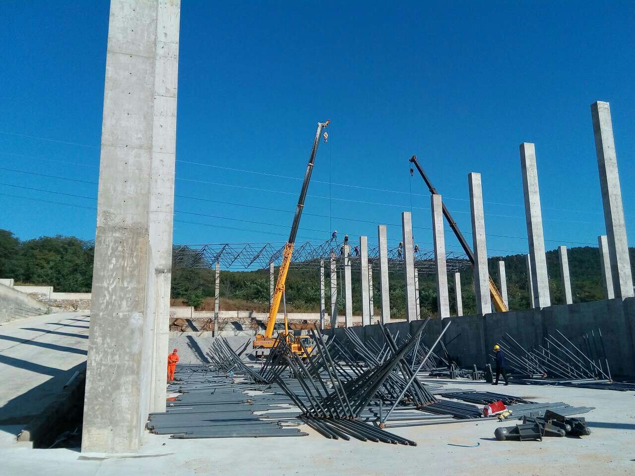 巴彦淖尔搅拌站网架